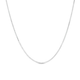 1.3mm Box Chain Necklace in Sterling Silver - 22"