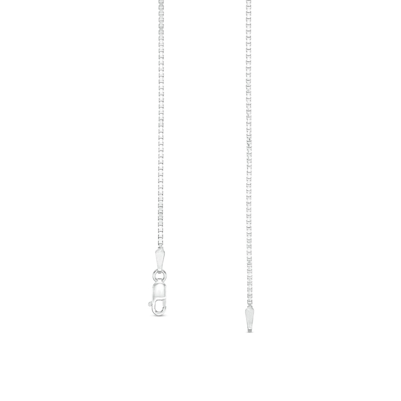 Main Image 3 of 1.3mm Box Chain Necklace in Sterling Silver - 22"