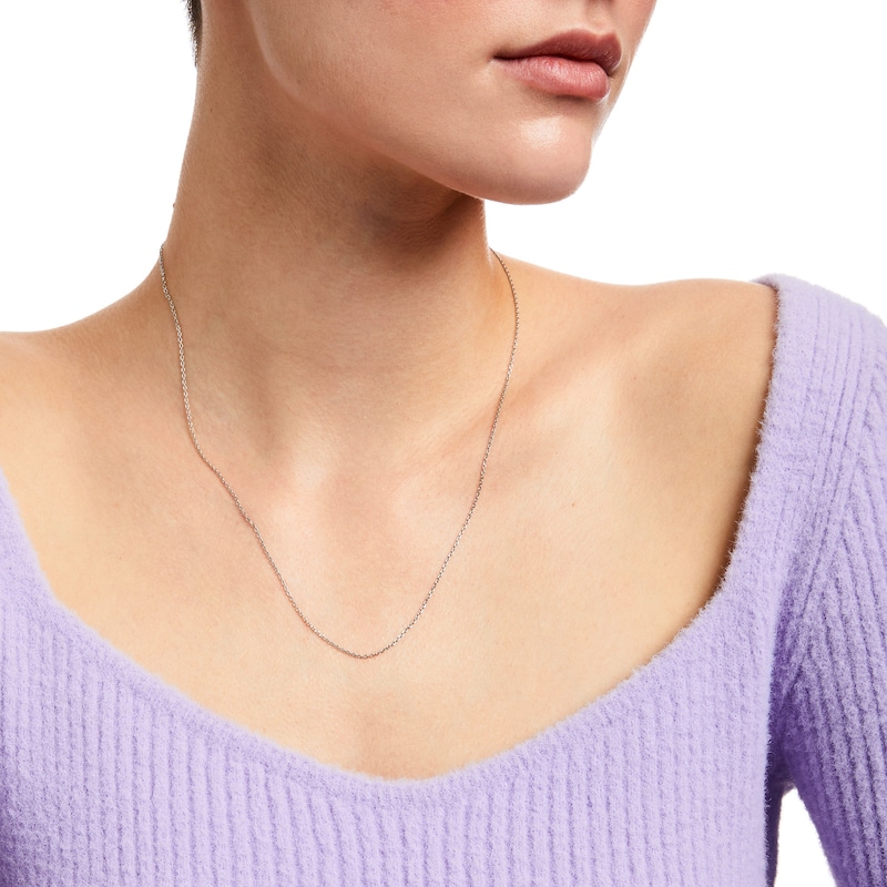 Main Image 2 of 1.4mm Cable Chain Necklace in Sterling Silver - 20"