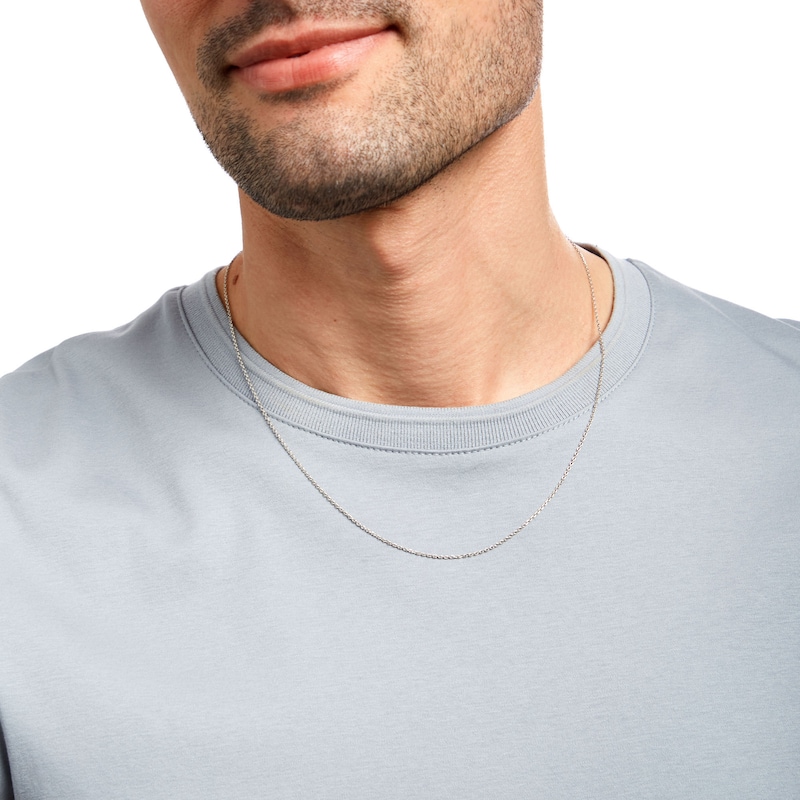Main Image 3 of 1.4mm Cable Chain Necklace in Sterling Silver - 20"