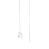 Thumbnail Image 4 of Ladies' Adjustable 0.8mm Box Chain Necklace in Sterling Silver - 22"