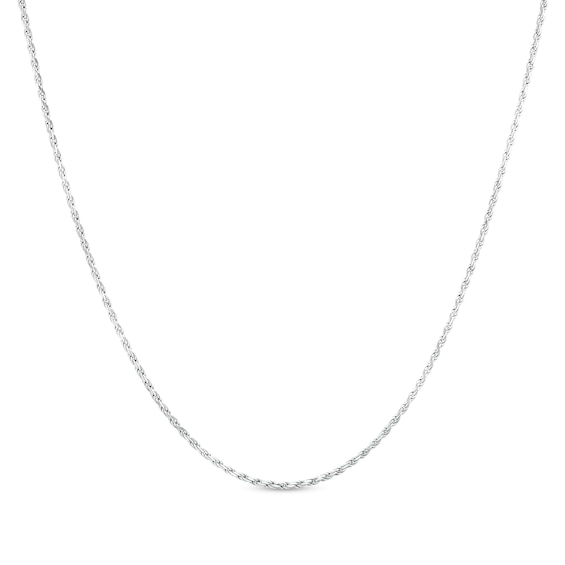 Ladies' 1.4mm Rope Chain Necklace in Sterling Silver - 18"