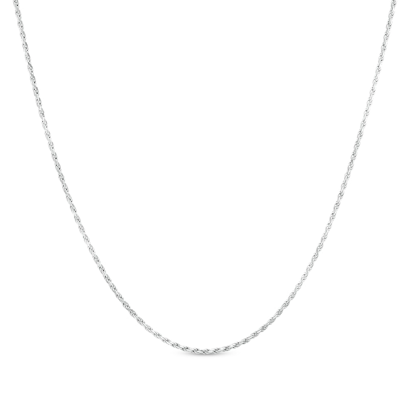 Main Image 1 of Ladies' 1.4mm Rope Chain Necklace in Sterling Silver - 18"