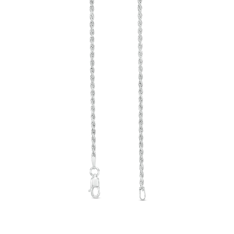 Main Image 3 of 1.8mm Rope Chain Necklace in Sterling Silver - 24"