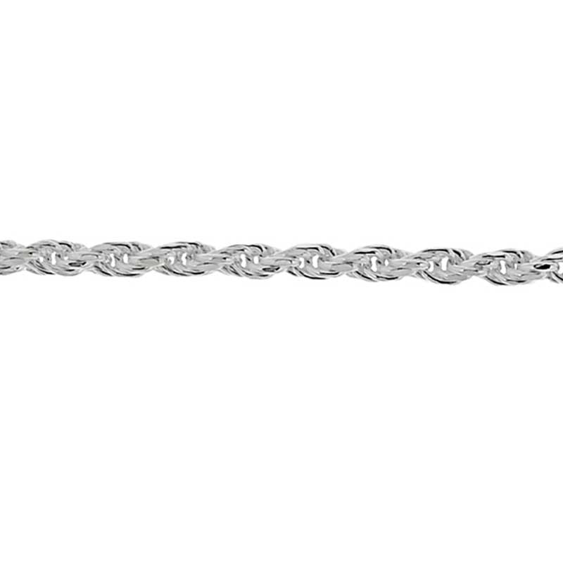 3.6mm Rope Chain Necklace in Sterling Silver - 22"
