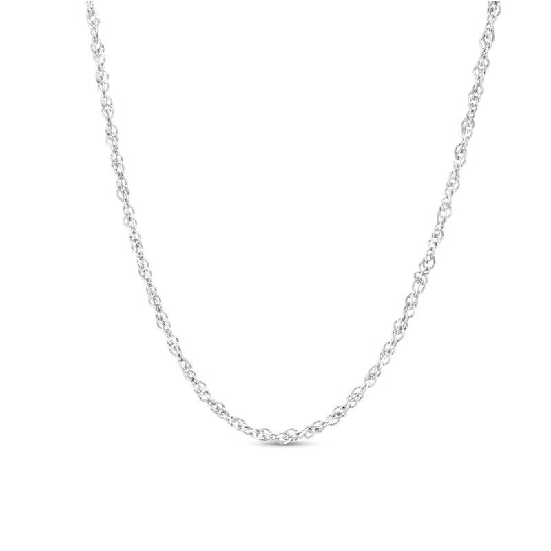 2.0mm Singapore Chain Necklace in Sterling Silver - 16"