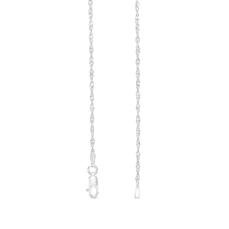 2.0mm Singapore Chain Necklace in Sterling Silver - 18"