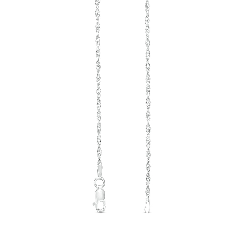 Main Image 3 of 2.0mm Singapore Chain Necklace in Sterling Silver - 18"