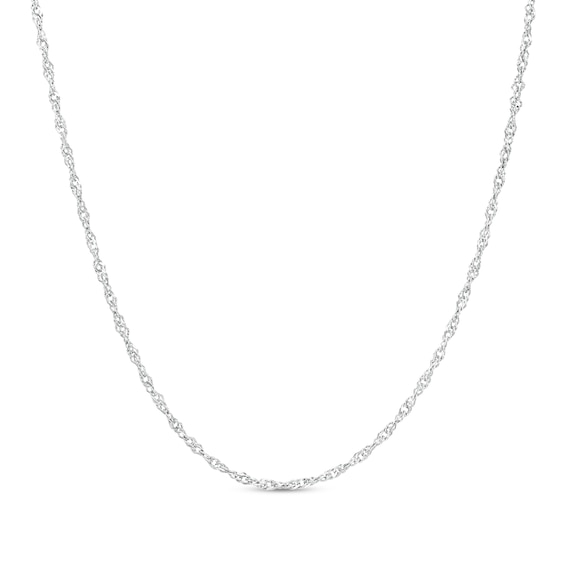 2.0mm Singapore Chain Necklace in Sterling Silver - 20"