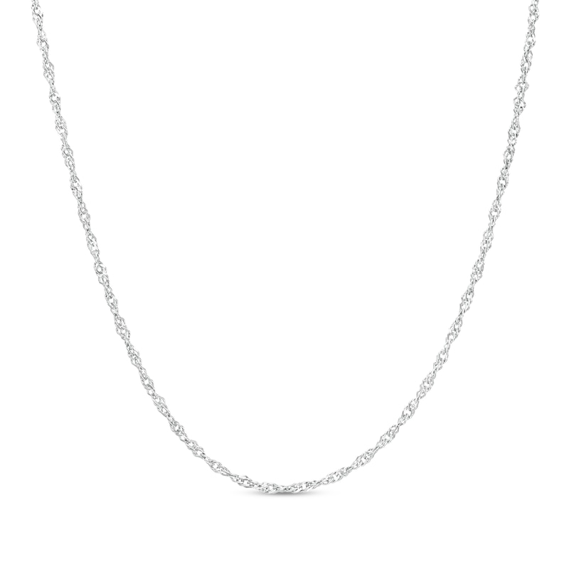 2.0mm Singapore Chain Necklace in Sterling Silver - 20"