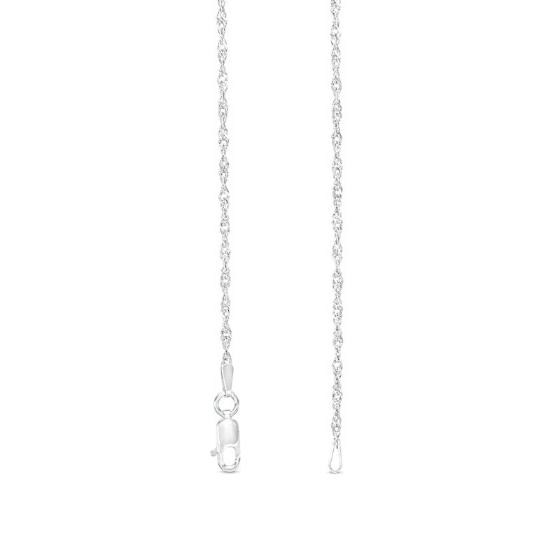 Main Image 2 of 2.0mm Singapore Chain Necklace in Sterling Silver - 20"