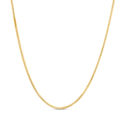 Ladies' 0.7mm Adjustable Box Chain Necklace in 10K Gold - 22&quot;