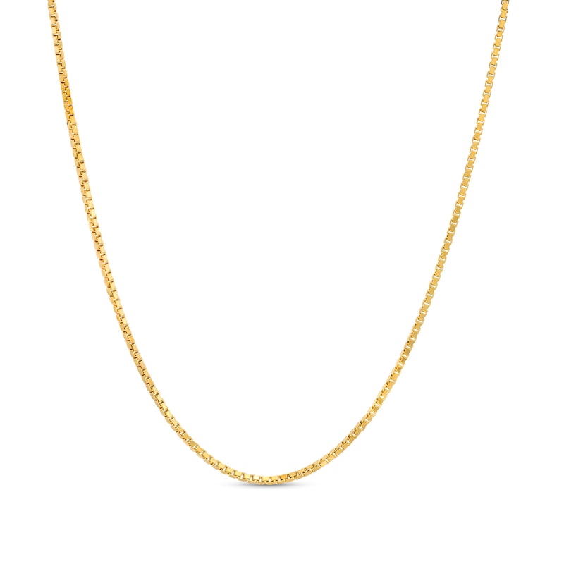 Ladies' 0.7mm Adjustable Box Chain Necklace in 10K Gold - 22"