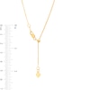 Thumbnail Image 3 of Ladies' 0.7mm Adjustable Box Chain Necklace in 10K Gold - 22"