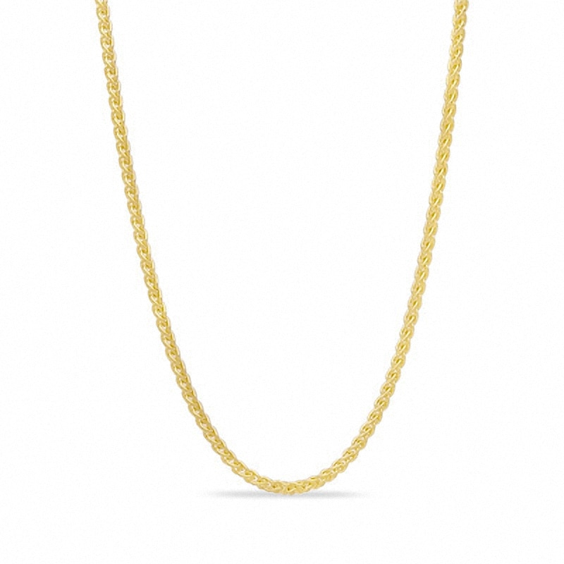 1.0mm Adjustable Wheat Chain Necklace in 10K Gold - 22"|Peoples Jewellers