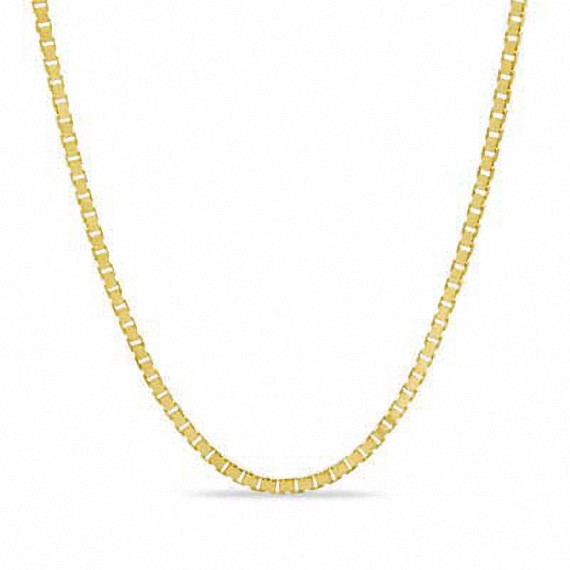 Ladies' 0.45mm Box Chain Necklace in 10K Gold - 18"