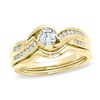 0.50 CT. T.W. Certified Canadian Diamond Bridal Set in 14K Gold (I/I1)