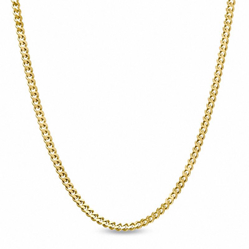 1.0mm Gourmette Chain Necklace in 10K Gold|Peoples Jewellers
