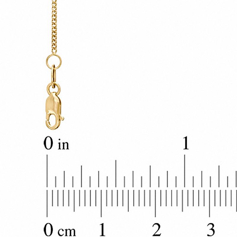 1.0mm Gourmette Chain Necklace in 10K Gold