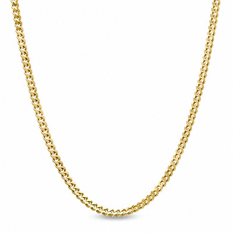 1.0mm Gourmette Chain Necklace in 10K Gold - 20"