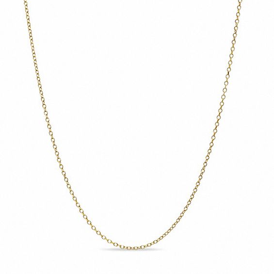 1.0mm Cable Chain Necklace in 10K Gold