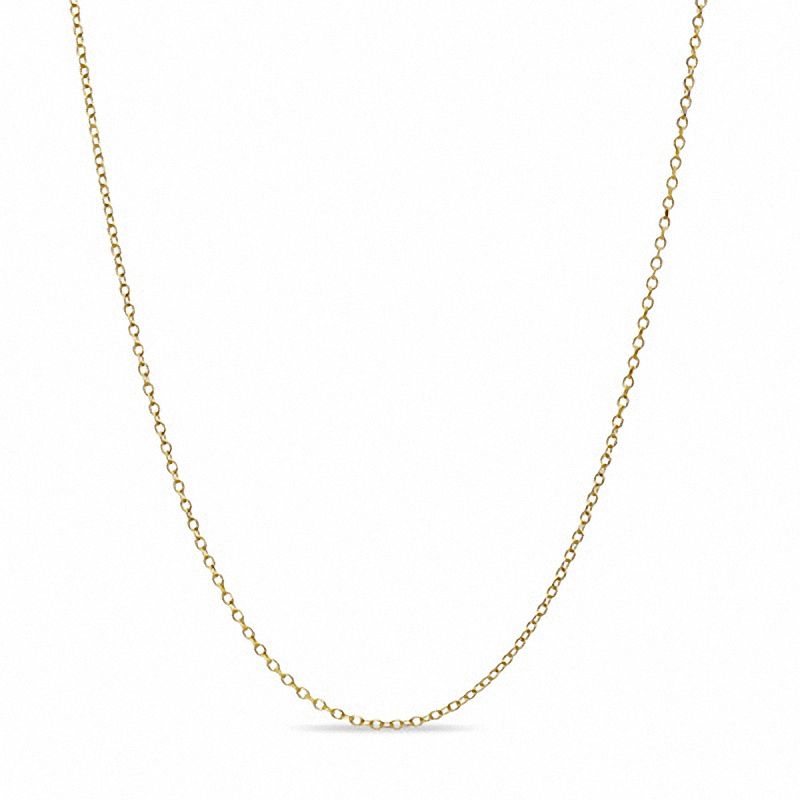 Main Image 1 of 1.0mm Cable Chain Necklace in 10K Gold
