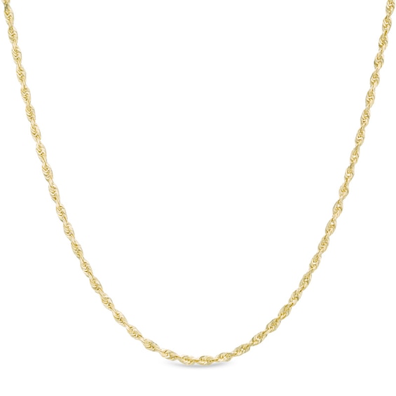 1.5mm Rope Chain Necklace in 10K Gold - 20"