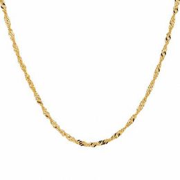 1.0mm Singapore Chain Necklace in 10K Gold