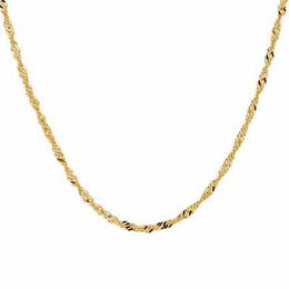 1.7mm Singapore Chain Necklace in 10K Gold - 18&quot;