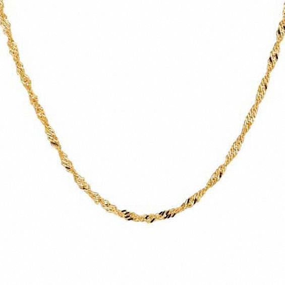 1.0mm Box Chain Necklace in 10K Gold 20