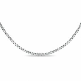 1.0mm Box Chain Necklace in 10K White Gold - 20&quot;