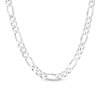 Thumbnail Image 1 of Men's 6.5mm Figaro Chain Necklace in Sterling Silver - 22"