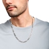 Thumbnail Image 2 of Men's 6.5mm Figaro Chain Necklace in Sterling Silver - 22"