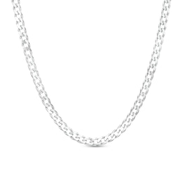 5.5mm Curb Chain Necklace in Sterling Silver - 22&quot;