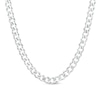 Thumbnail Image 1 of Men's 7.0mm Curb Chain Necklace in Sterling Silver - 22"