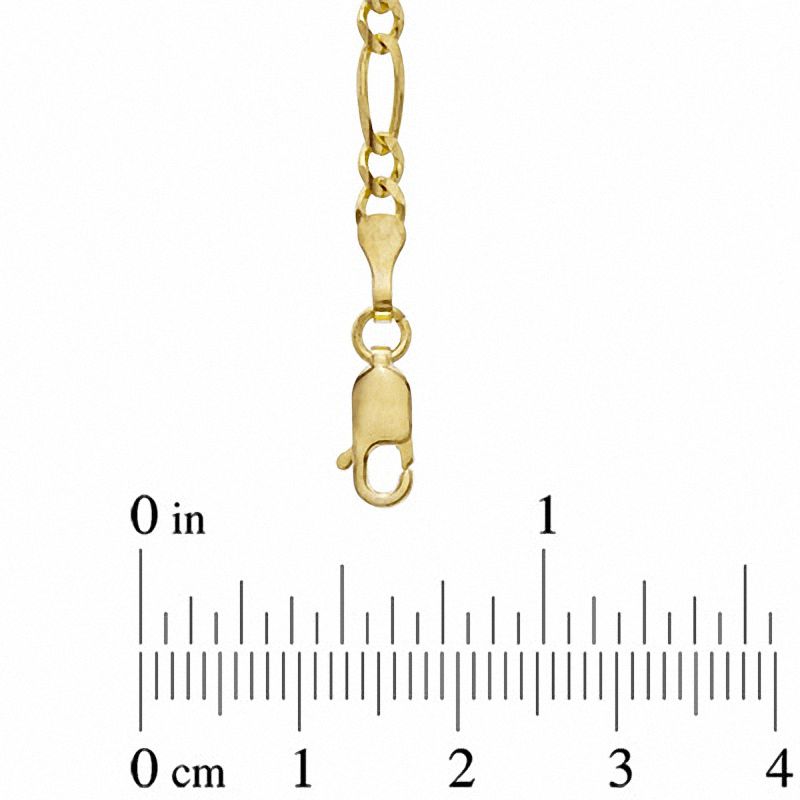 Men's 3.1mm Figaro Chain Necklace in 14K Gold - 20"
