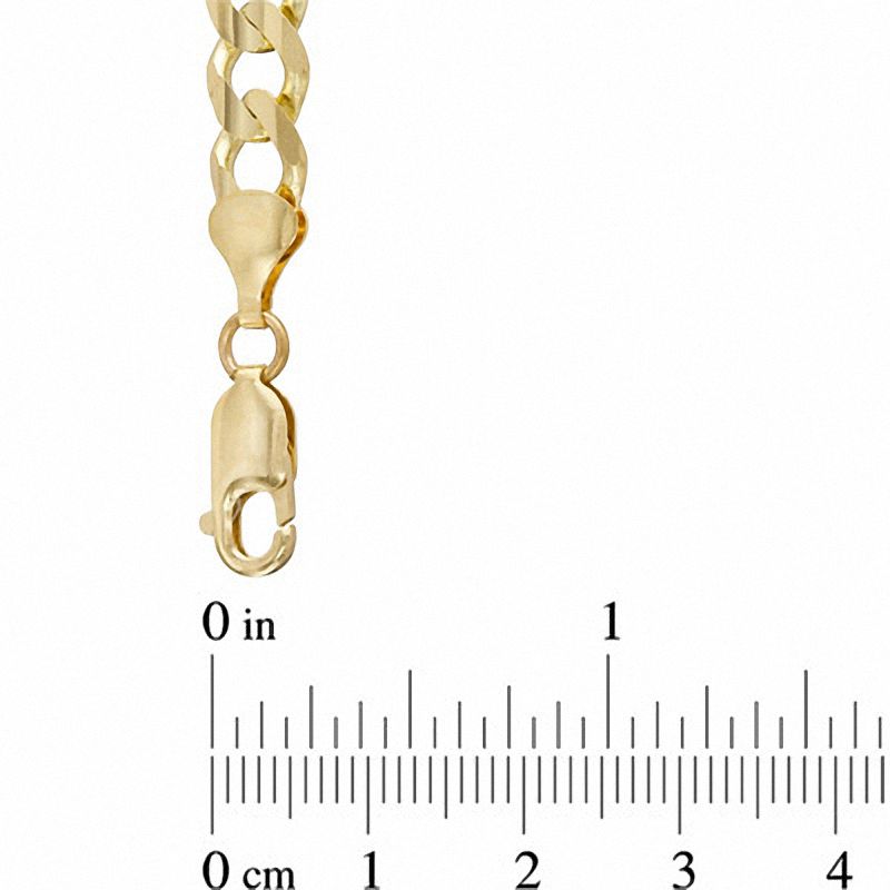 Main Image 3 of 8.3mm Figaro Chain Bracelet in 10K Gold - 8.5"