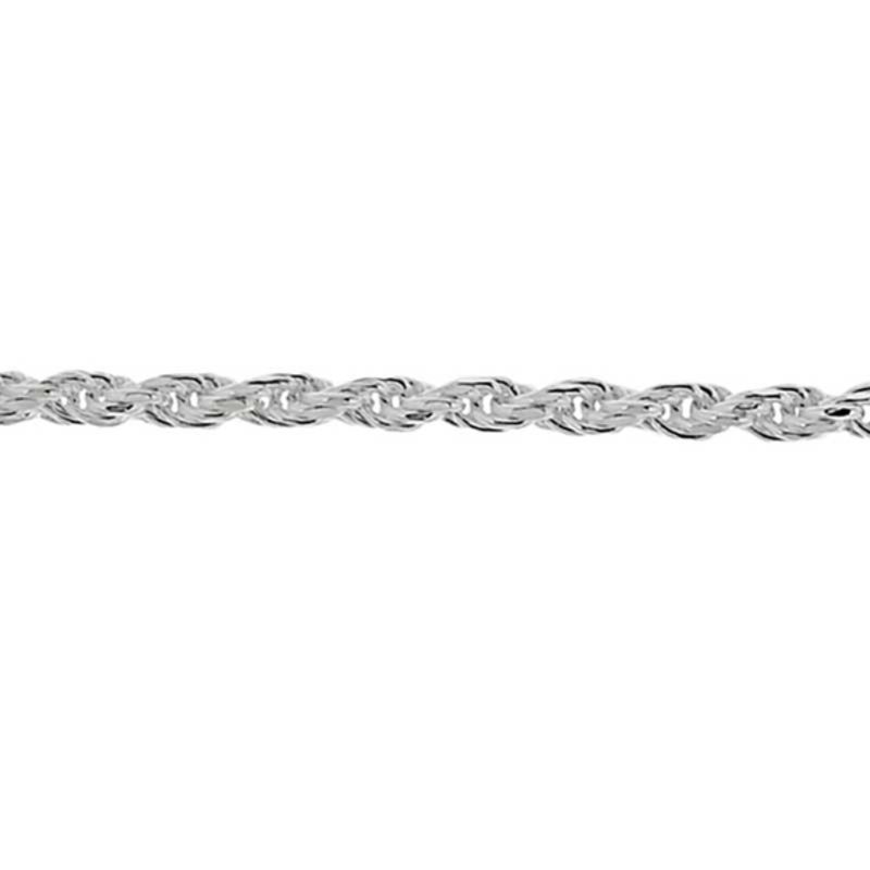 3.6mm Rope Chain Bracelet in Sterling Silver - 8.5"