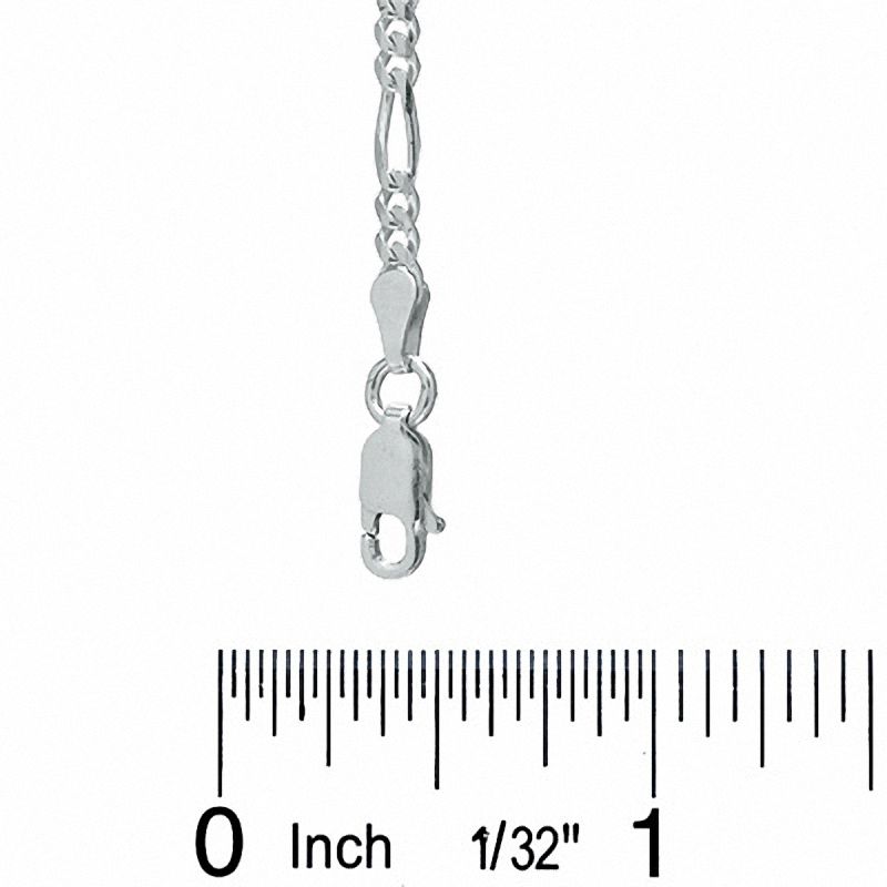 Silver 21cm 3+1 Figaro Bracelet | Prouds