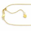 Thumbnail Image 1 of Ladies' 0.9mm Adjustable Cable Chain Necklace in 10K Gold - 22"