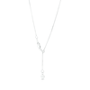 Thumbnail Image 2 of Ladies' 0.7mm Adjustable Box Chain Necklace in 10K White Gold - 22"