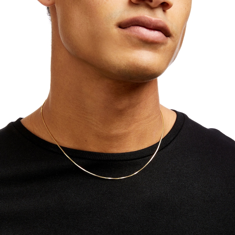 1.0mm Box Chain Necklace in 10K Gold