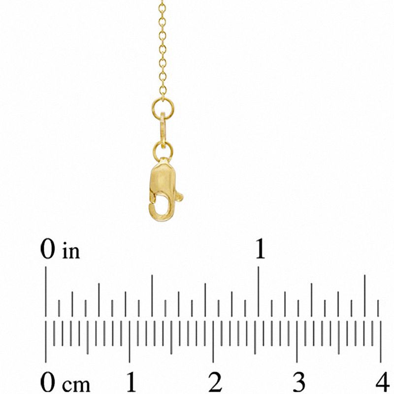 0.9mm Adjustable Cable Chain Necklace in 14K Gold