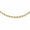 1.0mm Adjustable Rope Chain Necklace in 14K Gold - 22"