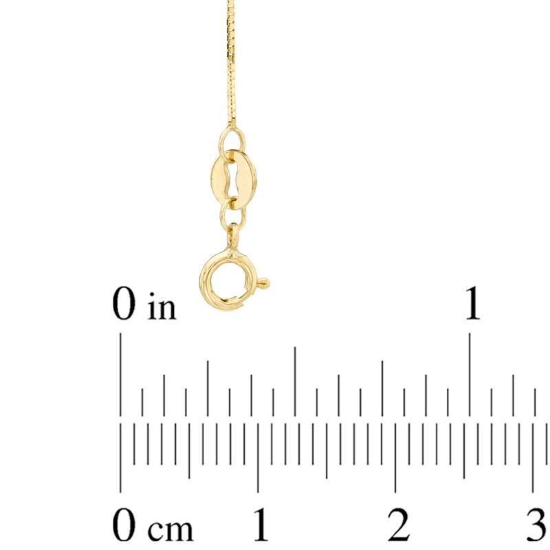 Main Image 2 of 0.6mm Box Chain Necklace in 14K Gold - 16"