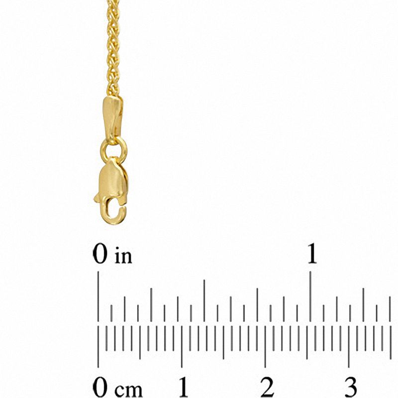 Main Image 2 of 0.9mm Wheat Chain Necklace in 14K Gold - 20"
