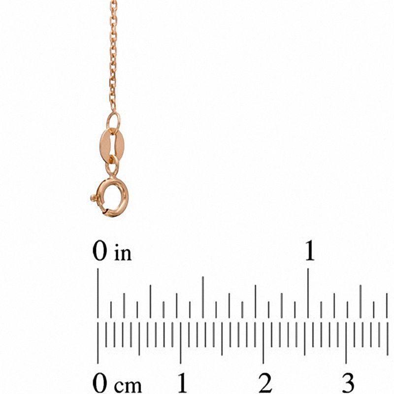 Main Image 2 of 1.1mm Cable Chain Necklace in 14K Rose Gold - 18"