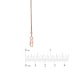 Thumbnail Image 1 of 1.1mm Wheat Chain Necklace in 14K Rose Gold - 18"