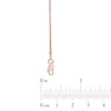 1.1mm Wheat Chain Necklace in 14K Rose Gold - 18"