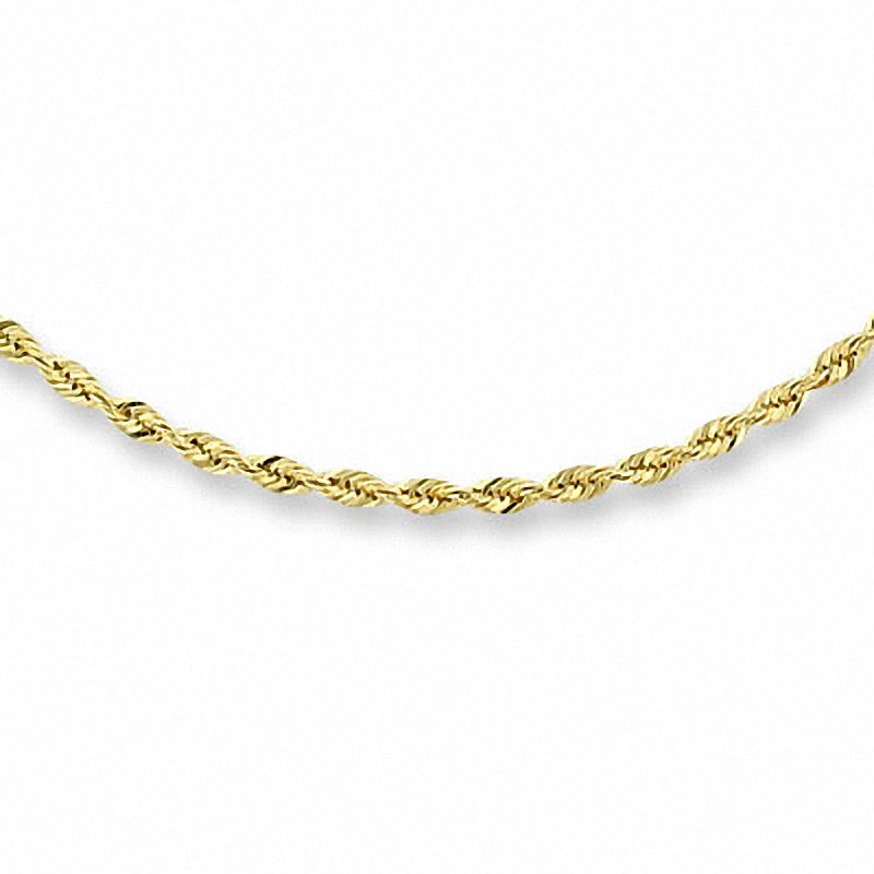 1.5mm Rope Chain Necklace in 14K Gold